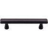 Kingsbridge Pull 6 5/16" (c-c) - Flat Black Glass Kitchen Cabinet Drawer Interior Pulls Latch Knockers Hinges Hardware