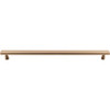 Kingsbridge Pull 12" (c-c) - Honey Bronze Glass Kitchen Cabinet Drawer Interior Pulls Latch Knockers Hinges Hardware