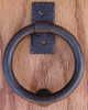 Smooth Ring Knocker/Pull- Flat Black by Agave Ironworks