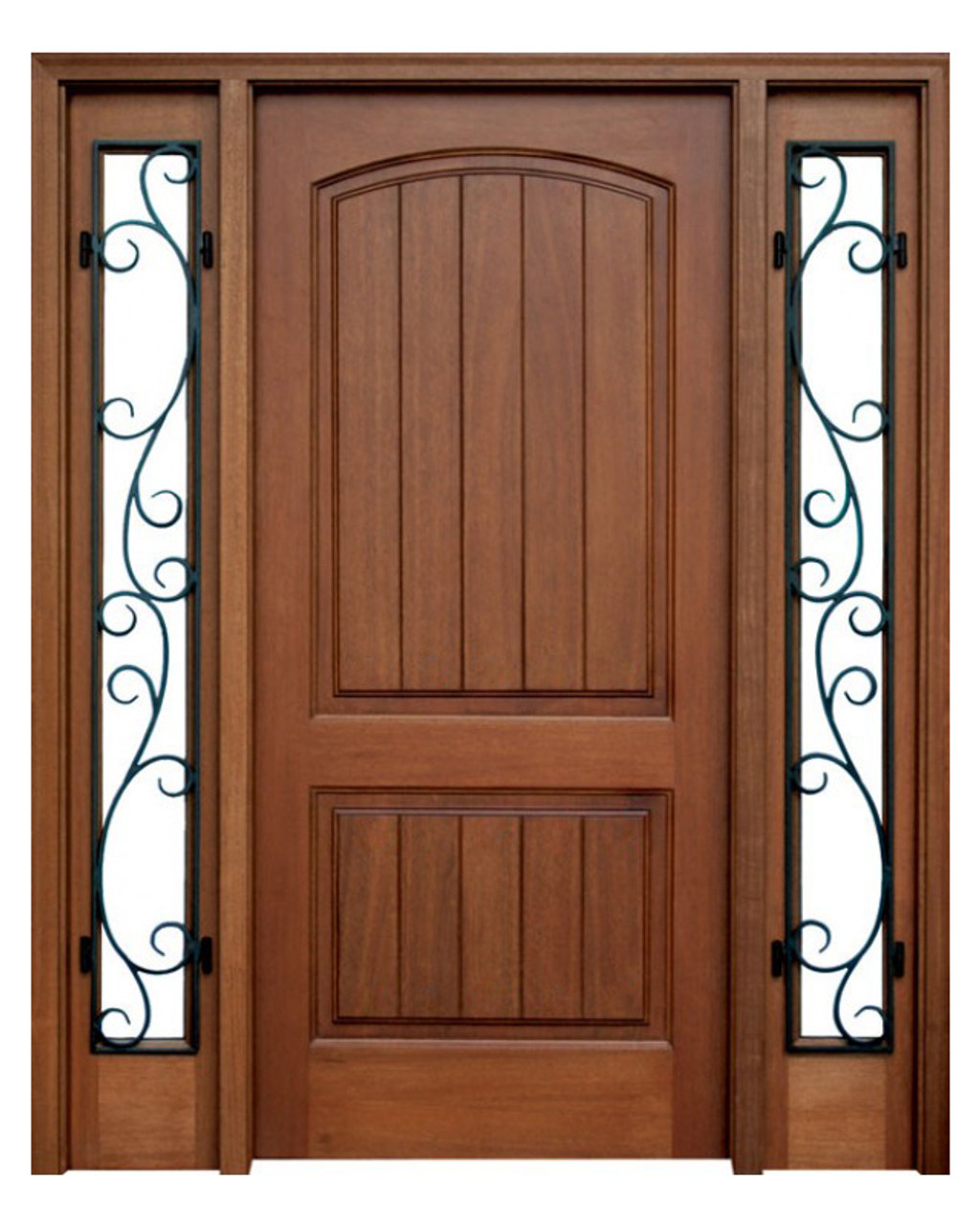 Classic Single Door With Sidelites Front Doors Exterior