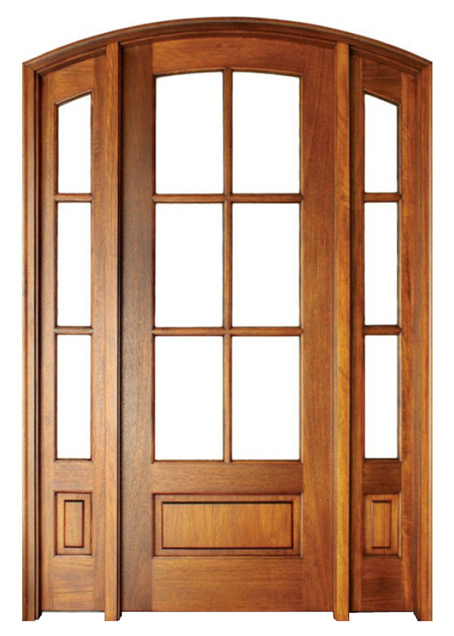Mahogany Alexandria Tdl 6lt 8 0 Arch Top Single Wood Entry Door