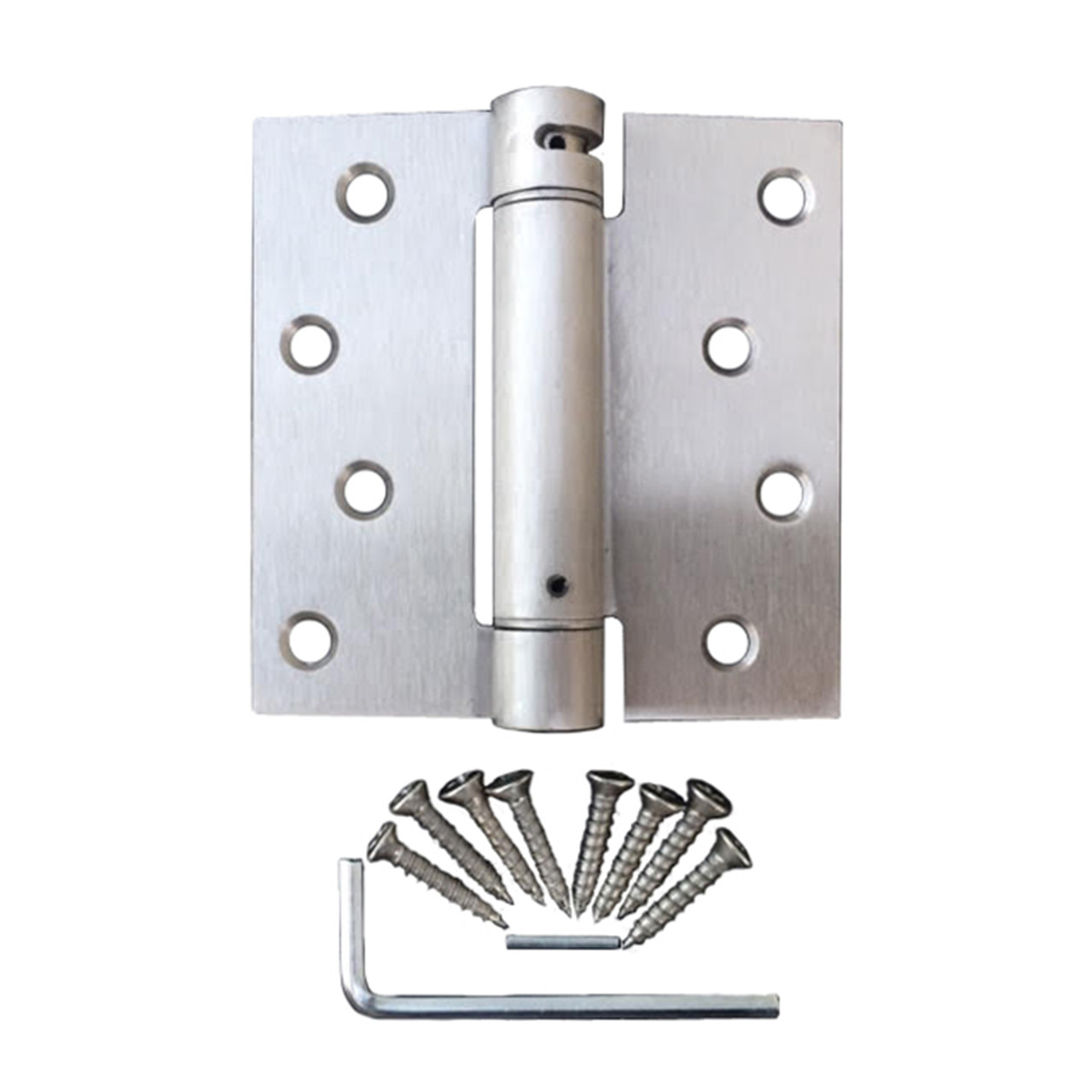 Satin Nickel Self Closing Spring Loaded Hinge By Complete Home