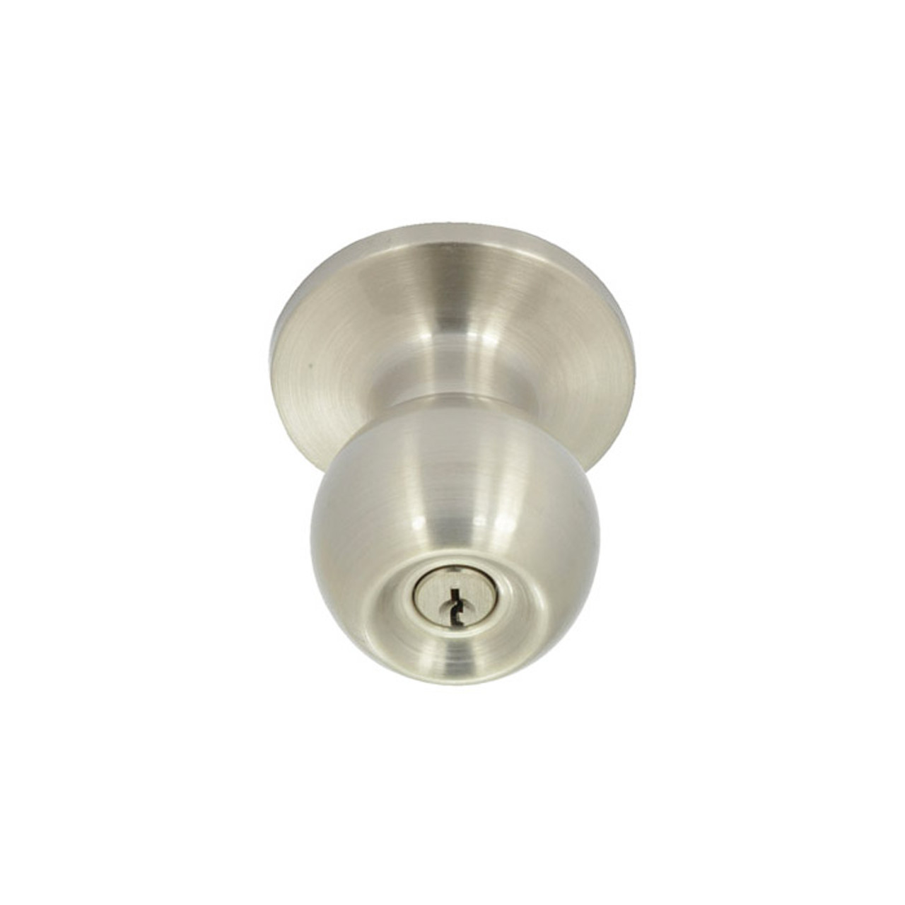 Satin Nickel Door Handle PASSAGE I Mucheln BERKLEY Series - HardwareBox