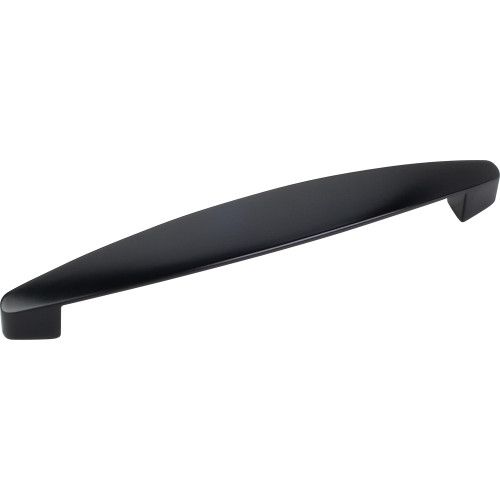 Matte Black 5-1/2" OL Decorative Cabinet Pull 128mm CC 87568 (308-128BLK)