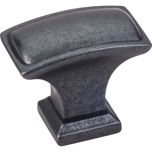 Gun Metal 1-1/2" Annadale Decorative Pillow Cabinet Knob (435L-DACM)