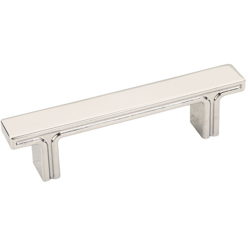 Polished Nickel 4-5/16" Anwick Decorative Rectangle Cabinet Pull (867-3NI)