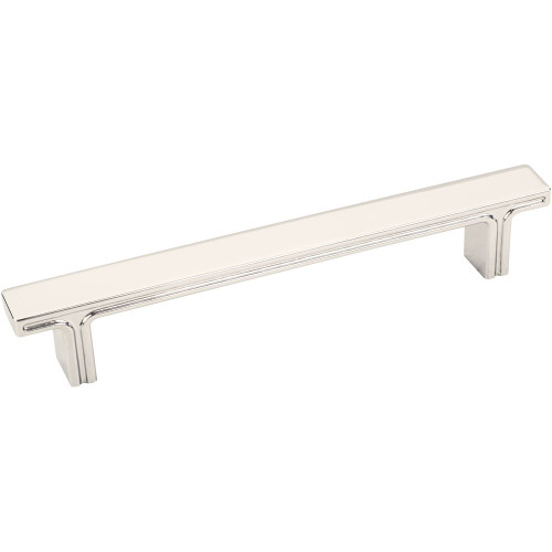 Polished Nickel 6-3/8" Anwick Decorative Rectangle Cabinet Pull (867-128NI)