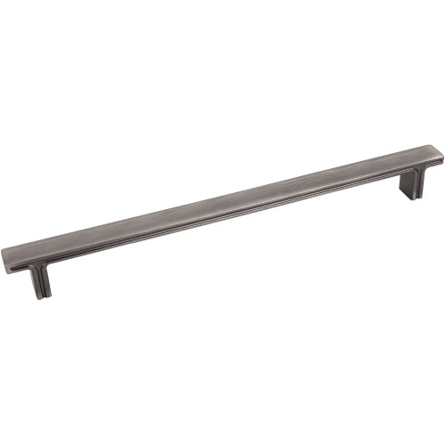 Brushed Pewter 10-5/16" Anwick Decorative Rectangle Cabinet Pull (867-228BNBDL)