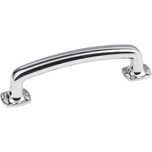 Polished Chrome 4-5/8" Belcastel Decorative Forged Look Flat Bottom Pull (MO6373PC)