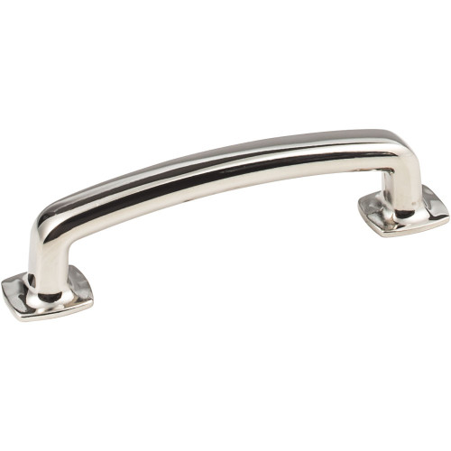 Polished Nickel 4-5/8" Belcastel Decorative Forged Look Flat Bottom Pull (MO6373NI)