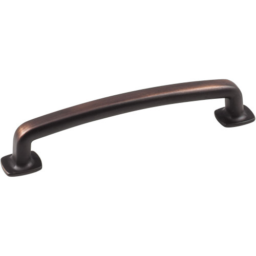 Brushed Oil Rubbed Bronze 5-7/8" Belcastel Decorative Forged Look Flat Bottom Pull (MO6373-128DBAC)