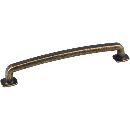 Distressed Antique Brass 7-1/8" Belcastel Decorative Forged Look Flat Bottom Pull (MO6373-160ABM-D)