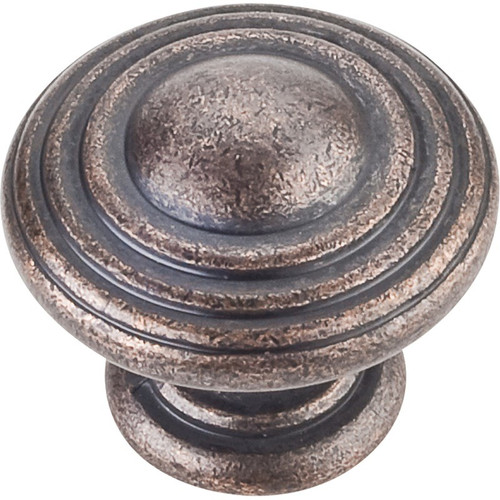 Distressed Oil Rubbed Bronze 1-1/4" Bremen 2 Decorative Ring Cabinet Knob (137DMAC)