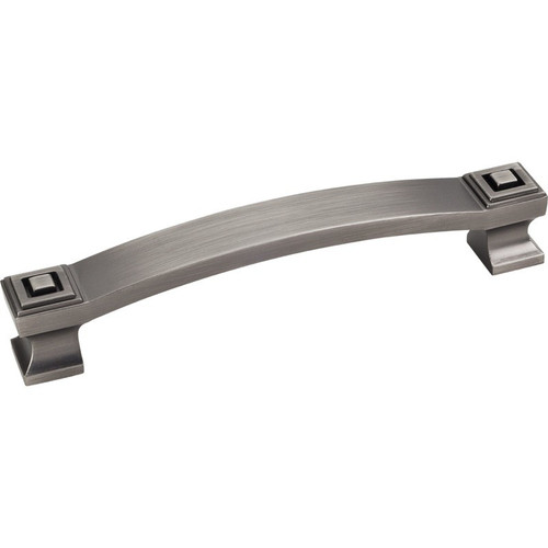 Brushed Pewter 5-13/16" Delmar Decorative Square Cabinet Pull (585-128BNBDL)