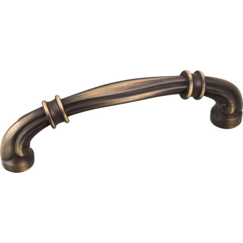 Antique Brushed Satin Brass 4-3/8" Lafayette Decorative Cabinet Pull (317-96ABSB)