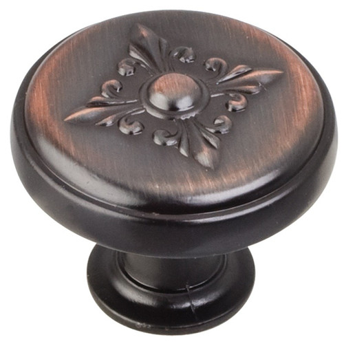 Brushed Oil Rubbed Bronze 1-3/8" Lafayette Decorative Cabinet Knob (417DBAC)