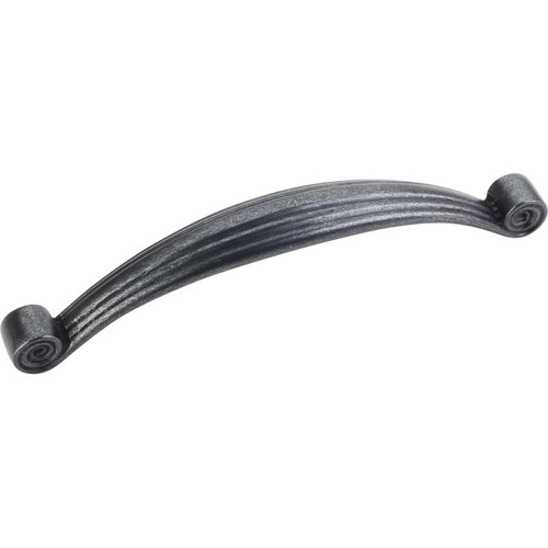 Gun Metal 5-5/8" Lille Palm Leaf Decorative Cabinet Pull (415-128DACM)