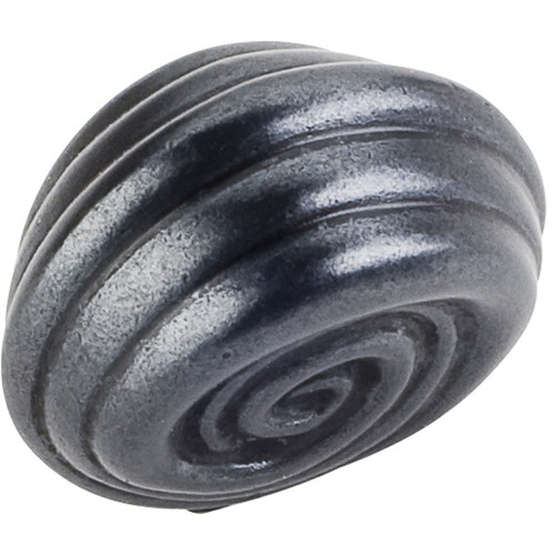 Gun Metal 1-1/4" Lille Palm Leaf Decorative Cabinet Knob (415S-DACM)