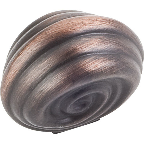 Brushed Oil Rubbed Bronze 1-1/4" Lille Palm Leaf Decorative Cabinet Knob (415S-DBAC)
