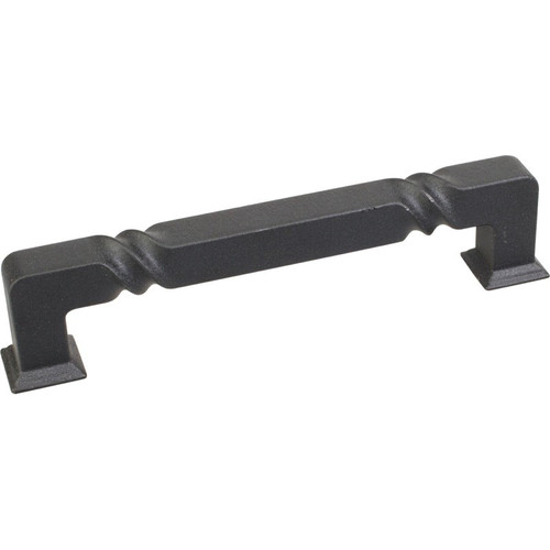 Matte Black 5-13/16" Tahoe Decorative Rustic Cabinet Pull (602-128BLK)