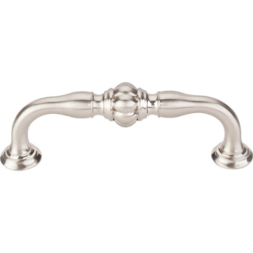 Allington Pull 3 3/4" (c-c) - Brushed Satin Nickel Kitchen Cabinet Door Drawer Dresser Vintage Handle Copperknob Hardware