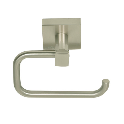 Satin Nickel Santa Cruz Euro Paper Holder 9107SN from Santa Cruz Bathroom accessories collection by Better Home Products