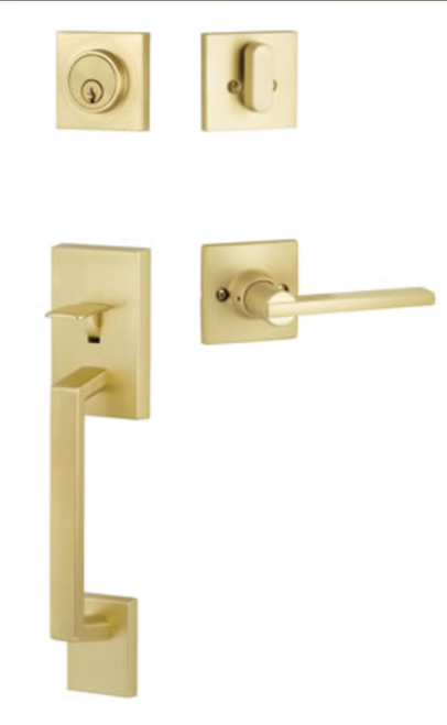 Yale Marcel Handleset Nils Trim Satin Brass