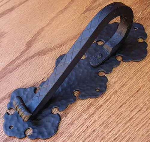 Agave Ironworks Square Handle Gothic Scroll Pull