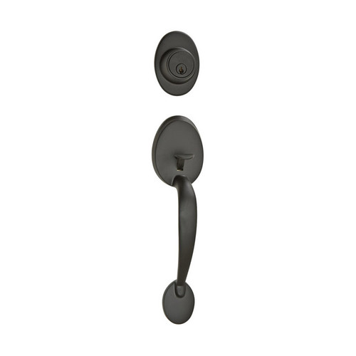 Matte Black Van Ness Front Door Handleset