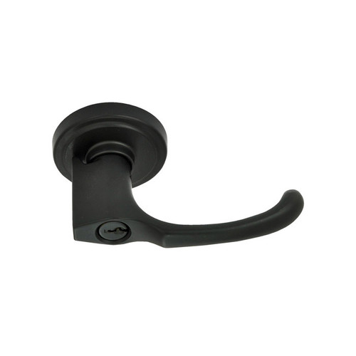 Matte Black Diamond Heights Right Hand Entry Lever