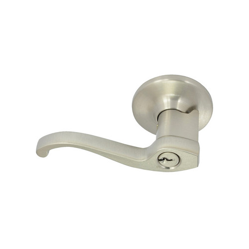 Satin Nickel Pacific Heights Left Hand Entry Lever