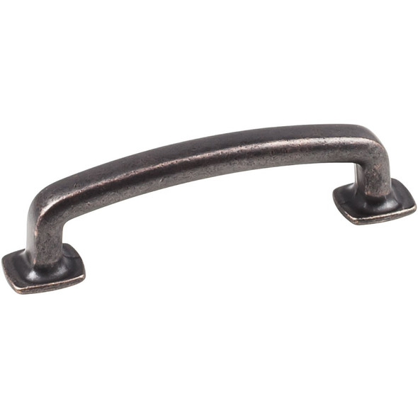 Distressed Oil Rubbed Bronze 4-5/8" Belcastel Decorative Forged Look Flat Bottom Pull (MO6373DMAC)