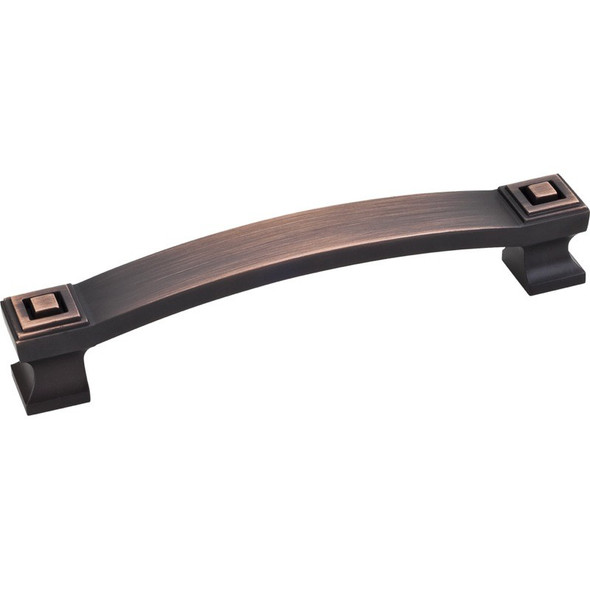 Brushed Oil Rubbed Bronze 5-13/16" Delmar Decorative Square Cabinet Pull (585-128DBAC)