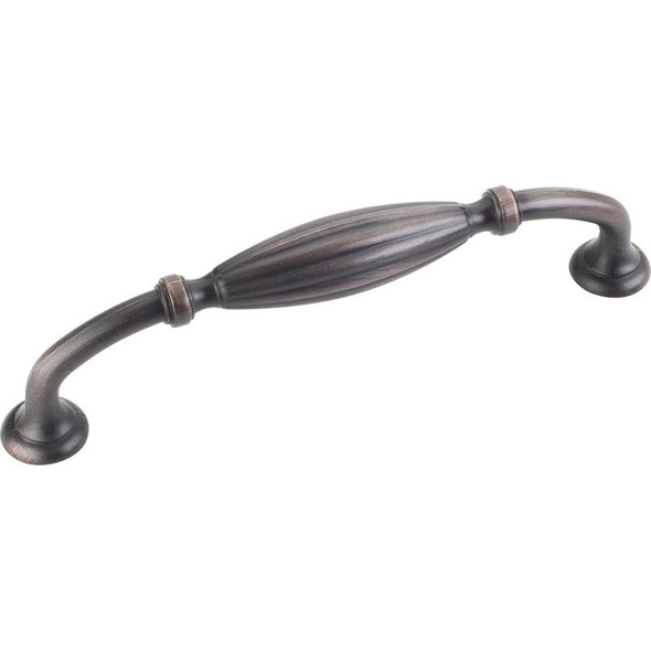 Brushed Oil Rubbed Bronze 5-3/4" Glenmore Decorative Ribbed Cabinet Pull (718DBAC)