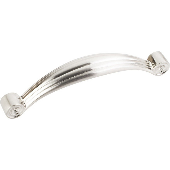 Satin Nickel 4-3/8" Lille Palm Leaf Decorative Cabinet Pull (415-96SN)