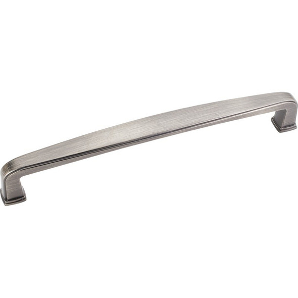 Brushed Pewter 6-13/16" Milan 1 Decorative Square Cabinet Pull (1092-160BNBDL)