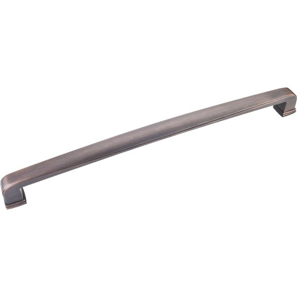 Brushed Oil Rubbed Bronze 12-13/16" Milan 1 Decorative Square Appliance Pull (1092-12DBAC)