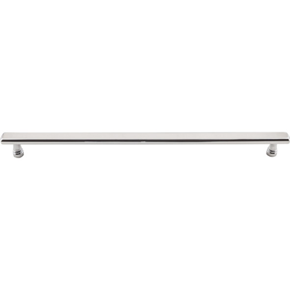 Kingsbridge Pull 12" (c-c) - Polished Chrome Glass Kitchen Cabinet Drawer Interior Pulls Latch Knockers Hinges Hardware