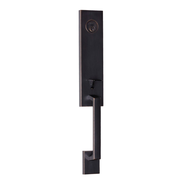 Dark Bronze Fisherman's Wharf Front Door Entry Handleset by Better Home Products 04811DB. Sold by Complete Home Hardware Showroom Franklin, TN