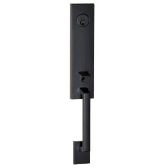 Fishermans Wharf Matte Black Frontdoor Handleset