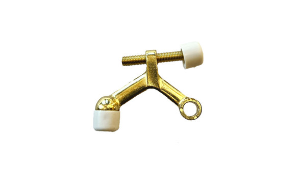 Satin Brass Residential Hinge Pin Door Stop For Residential interior and exterior doors. US4 finish