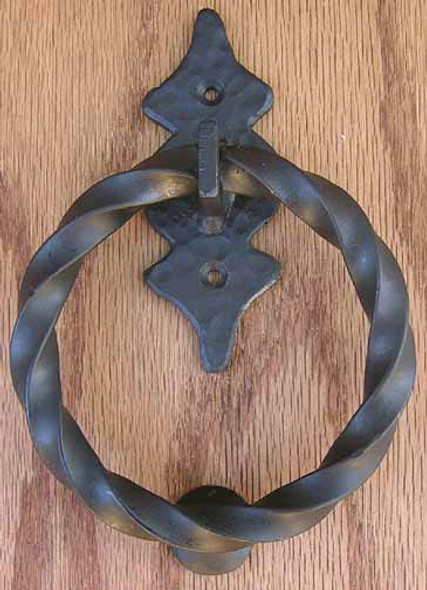 6 Pt Back Twisted Ring KN/PU- Dark Bronze by Agave Ironworks