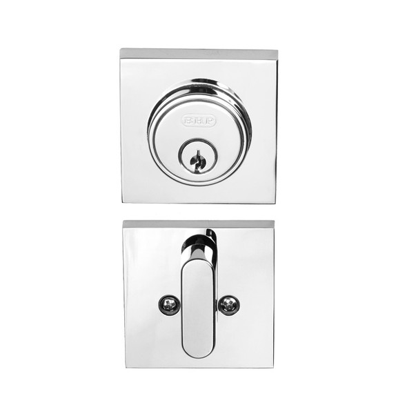 Chrome Single Cylinder Tiburon Low Profile Deadbolt