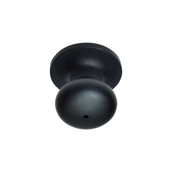 Matte Black Noe Valley Privacy Door Knob