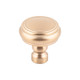 Brixton Rimmed Knob 1 1/4 Inch - Honey Bronze Interior Modern Shed Kitchen Bathroom Door Metal Knob Lock Hardware