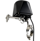 Rear view of the Smart Wi-Fi valve controller showing the heavy-duty mounting bracket, actuator arm, and clamp assembly designed for compatible quarter-turn ball valves.