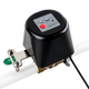 Top view of the Smart Valve Controller displaying the manual control button and Wi-Fi connectivity indicator installed on a compatible plumbing valve.