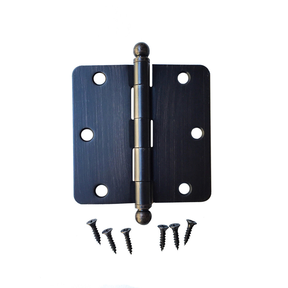 Oil Rubbed Bronze 3.5" X 3.5" X Square Corner Residential Interior Hinges by Tempo Shop