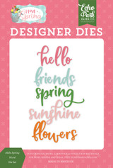 I Love Spring: Hello Spring Word Medium Die Set