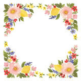 Oh Happy Day: Bloom Border 12x12 Patterned Paper